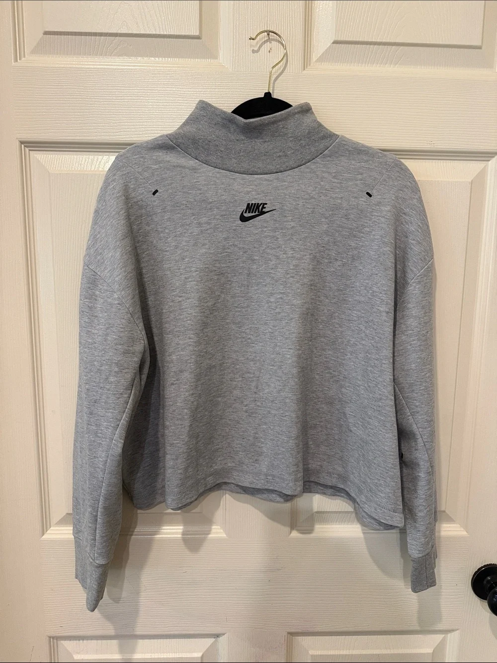 Nike Tech fleece grey turtleneck sweatshirt, small